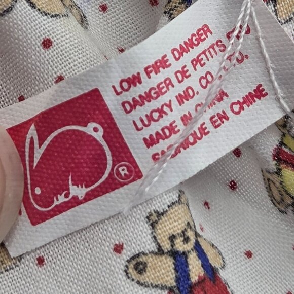 Vintage Barbie Doll Teacher Top With Bear Print - Picture 3 of 4